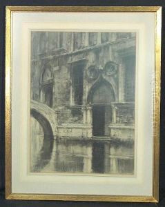 A Venetian Canal Scene by Francis Hopkinson Smith