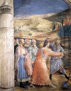 The Stoning of St Stephen (detail) by Angelico Fra