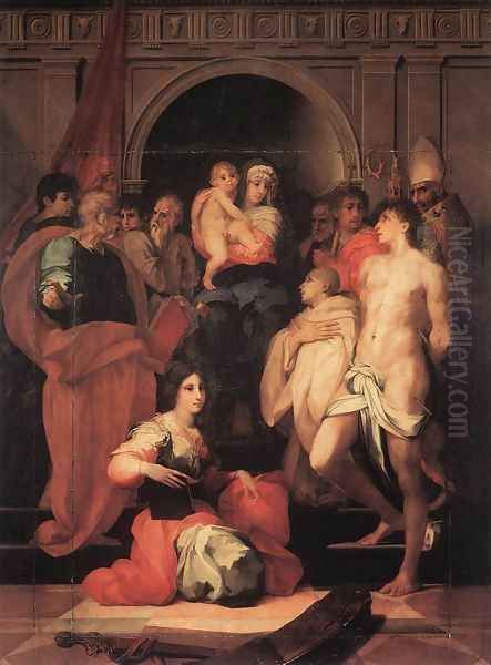 Madonna Enthroned And Ten Saints - view 1