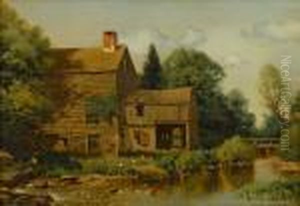 The Old Grist Mill, Mid-summer by Henry Pember Smith