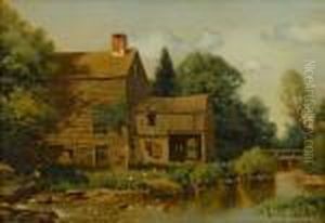The Old Grist Mill, Mid-summer by Henry Pember Smith