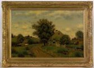 Landscape With A Cottage by Henry Pember Smith