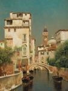 A Venetian Canal by Henry Pember Smith