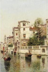 A Venetian Canal by Henry Pember Smith