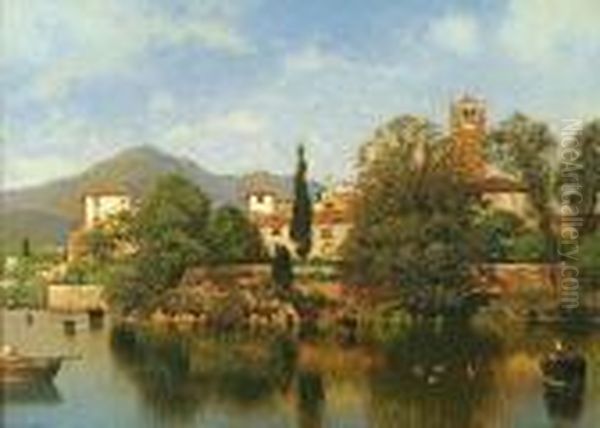 Italian Lakeside Town - view 1