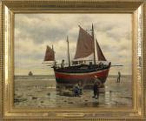 Coastal Scene With Figures - view 1