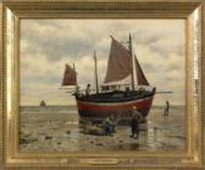 Coastal Scene With Figures Coastal Scene With Figures