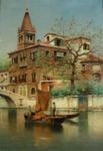 Venetian Canal by Henry Pember Smith