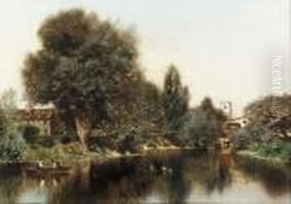 Boating On A Pond - view 1