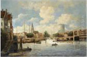 The Harbour Of Dordrecht by Hobbe Smith