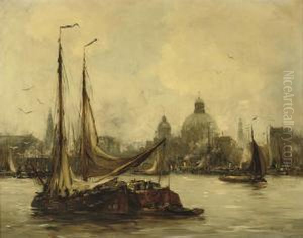Amsterdam Seen Towards The South From The Ij - view 1