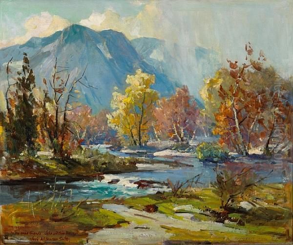 Autumn Gold (rain Shower In The Sierras) by Jack Wilkinson Smith