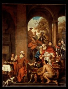 Curius Dentatus Preferring Turnips to Gold 1656 by Govert Teunisz. Flinck