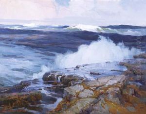 Rough Seas And Rocks (la Jolla Cove)