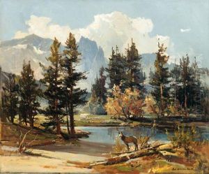 Stag In A Sierra Landscape