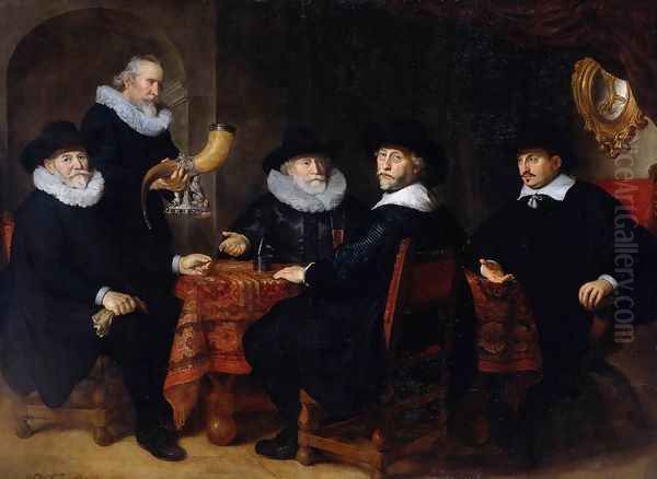 Four Governors of the Arquebusiers Civic Guard, Amsterdam 1642 - view 1