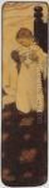 Young Girl With Doll - view 1