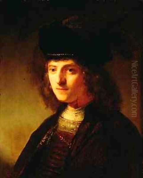 A Young Man in a Feathered Beret - view 1
