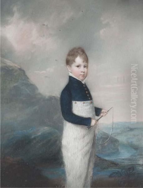 Three Portraits Of The Corbett
Family Including; John Corbett Ofsundorne, Half-length, Seated, In A
Blue Jacket; Vincent Corbett,3rd Son Of John Corbett, Full-length; And
Kynaston, 4th Son Of Johncorbett, Three-quarter Length, Holding A Drum - view 1