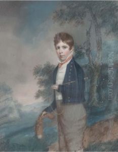 Portrait Of Andrew William
Corbett, Son Of John Corbett Ofsundorne, Three-quarter Length; And
Portrait Of Vincent Corbett,3rd Son Of John Corbett, Full-length by John Raphael Smith