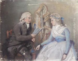 Portrait Of George William Manby; Portrait Of A Gentleman Reading To A Lady
