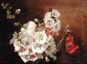 Flower Study by Ignace Henri Jean Fantin-Latour