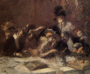 Cafe Maxim Paris by Jean-Louis Forain