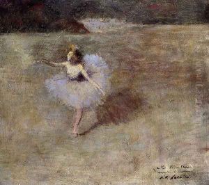 Dancer In Pink Tights by Jean-Louis Forain