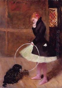 Dancer With A Hoop by Jean-Louis Forain