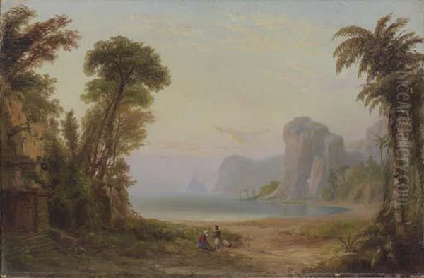 Curtain For The Arch Street Theatre, Tempest, First Scene - view 1