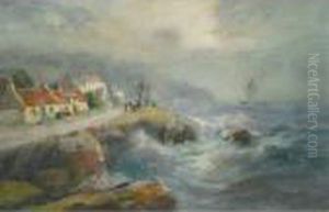 Village On A Rocky Shore by William St. Thomas Smith