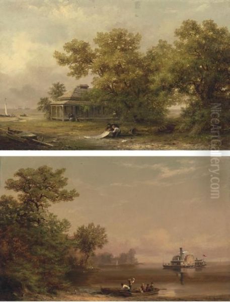 A South Carolina Coastal Scene And Hilton Head Port Royal, South Carolina: Two Works - view 1