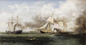Sinking Of The Alabama by Xanthus Russell Smith