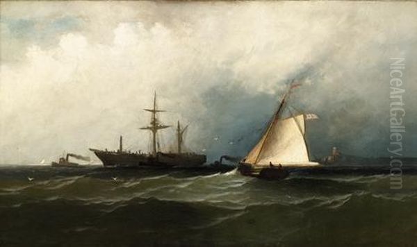 Shipping Off The Coast - view 1