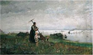 Waiting For The Ferry by Frithjof Smith-Hald