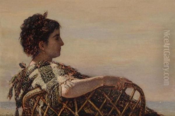 Woman Near The Sea - view 1