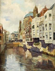 " 't Hang" In Oud-rotterdam by Johan Gerard Smits