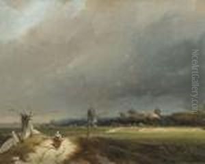 A View Of Dalfsen by Johan Gerard Smits