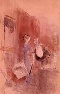At the Restaurant by Jean-Louis Forain