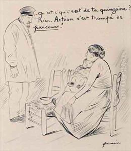 Quest c QuiRest de ta Quinzaine Rien Acteon SEst Trompe de Parcours by Jean-Louis Forain