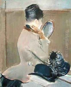 At the Milliner by Jean-Louis Forain