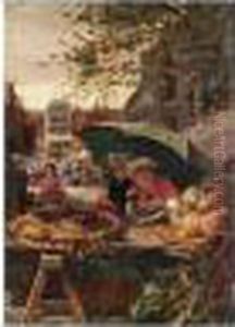 The Cherry Stall At A French Market by Lionel Percy Smyth
