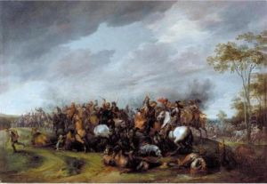 A Cavalry Engagement by Pieter Snayers