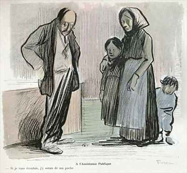 Cartoon critical of the Assistance Publique - view 1