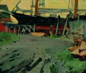 Harbor Views by Henry Bayley Snell