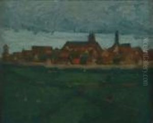 Townscape With Red Roofs