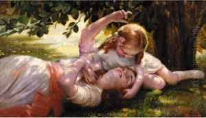 Mother And Child by Isaac Snowman