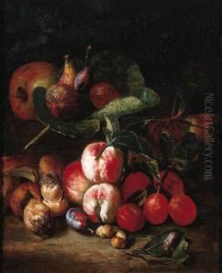 Peaches, Plums, Medlar