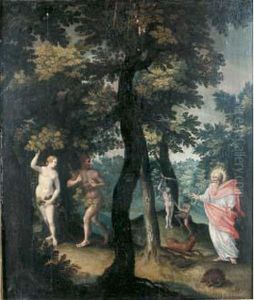 Le Paradis Avec Dieu Et Adam Et Eve by Jan Soens