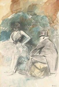 Danseuse et son admirateur by Jean-Louis Forain